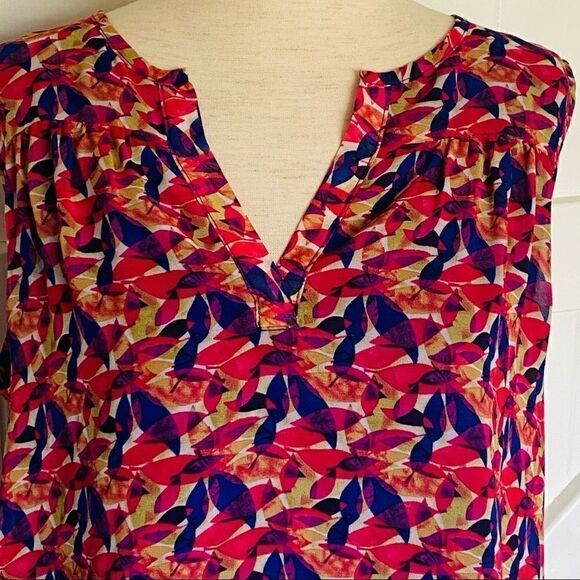 Pixley Stitch Fix Split Back Sleeveless Blouse M - Picture 3 of 10